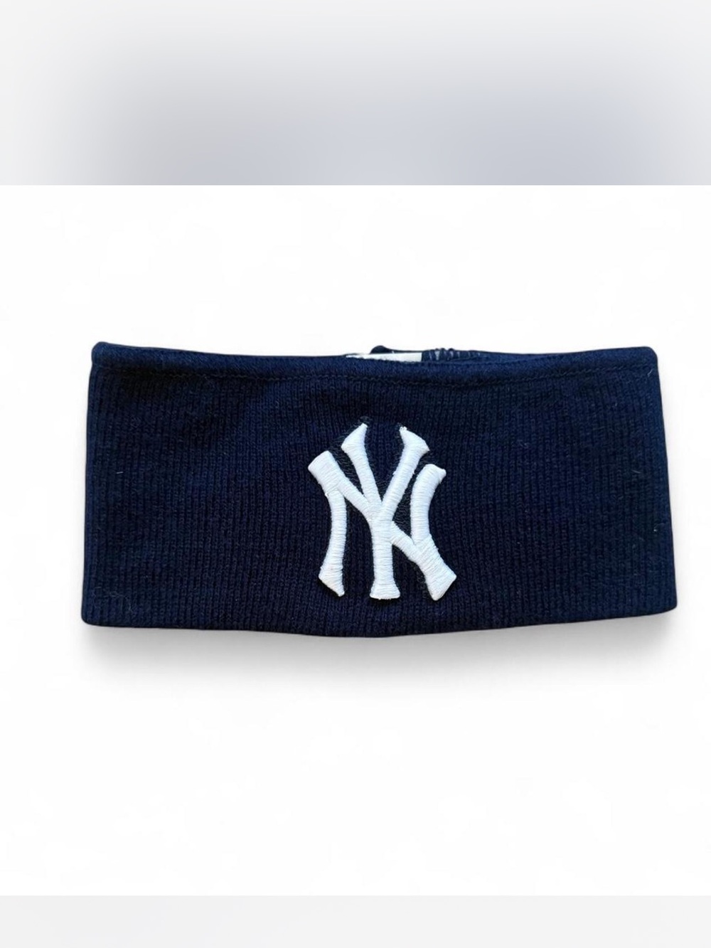 NY Yankees Headband with White Logo